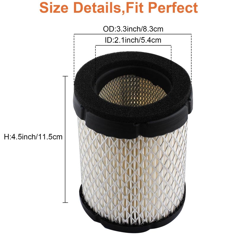 Swess 140-3280 Air Filter for Onan Generator 3600 4000 MicroQuiet Air Filter 140-3280 48-2017 (2 pack) - Image 2